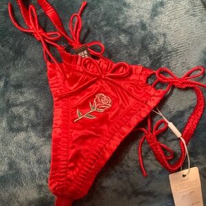 Flash! Price 💧! NWT! FOR LOVE & LEMONS EVERYDAY THONG PANTY (ROSEBUD.)